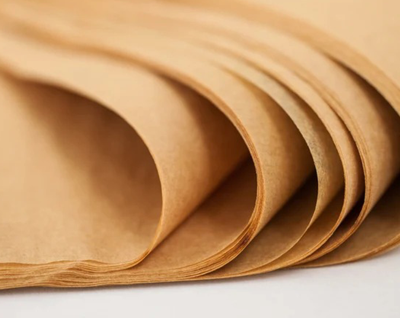 Sheets of organic rice-straw paper pulp
